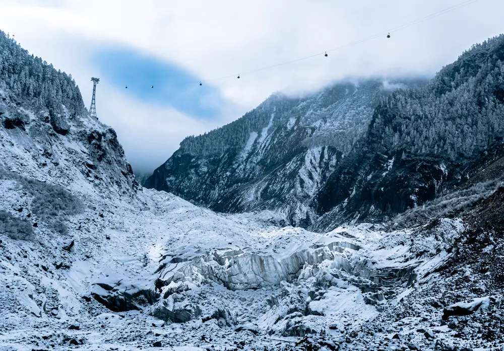 索道往返一號冰川