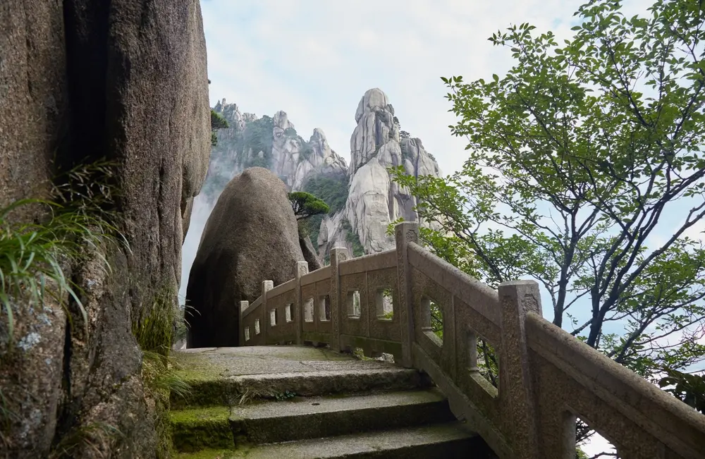 天都峰沿途景色