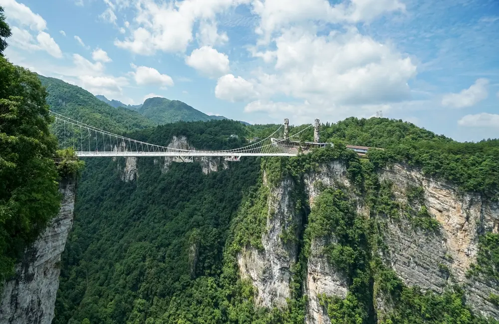 雲天渡玻璃橋
